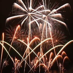 Spectacular fireworks…