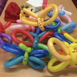 Balloon made by the chidren I taught at a school