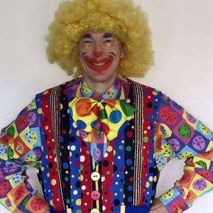 Cookie the Clown with makeup