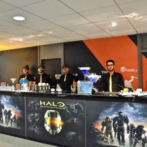 5m Mobile Bar Branded