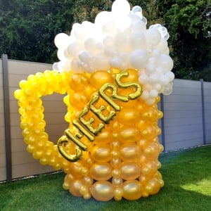 Balloon decoration beer festival Surrey