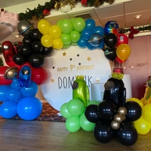 Among us birthday balloon decorations