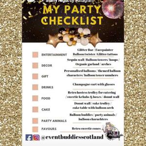 Party checklist