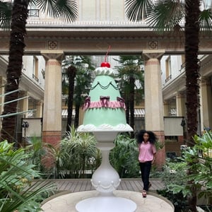 Huge cake made for The Marriot hotel in Paris