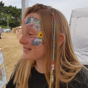 Flower and hair wrap