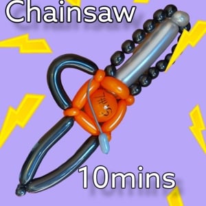 Chainsaw balloon 