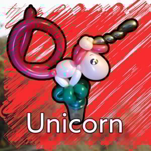 Unicorn on candy cup 