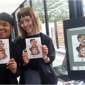 Alan Simpson computer caricature England