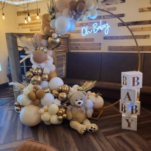 Baby Shower 1/2 Hoop