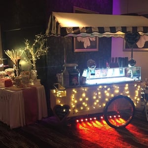 Night time service ready to give great ice-cream