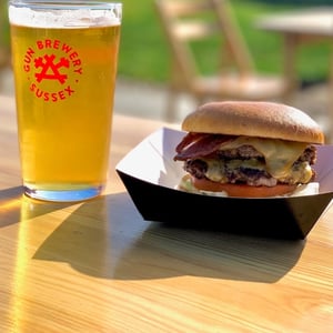 Gun Brewery Taproom Burger