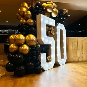 Black and Gold 50th Birthday 