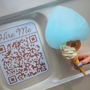 Pretty Parlour ice cream and candy floss lollipop