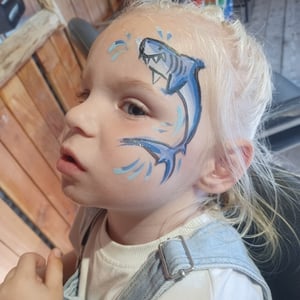 Shark Motif Facepaint