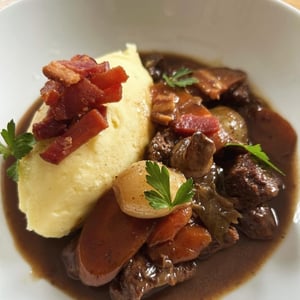 Beef Bourguignon.