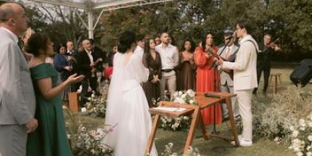 Musician at a wedding ceremony