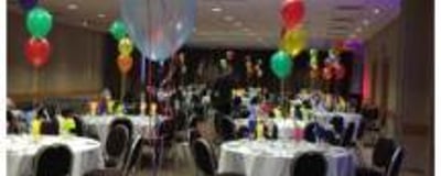 Holiday Inn Maidenhead Chair Cover Hire and Balloons Decorations