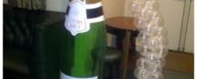 Champagne Bottle and Balloon Display Slough