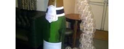 Champagne Bottle and Balloon Display Slough