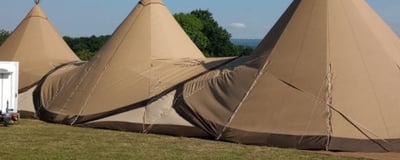 Fridge trailer supplied for outdoor wedding