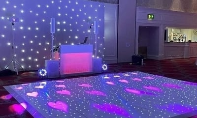 White Wedding Disco / DJ / Dance floor Package