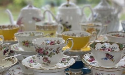 Flying Saucer Vintage Crockery Hire