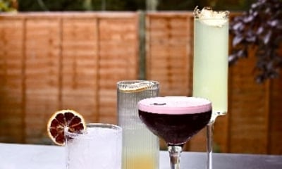 The Caché experience with stylish drinks and mixology flair