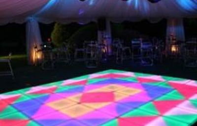 Retro LED underlit dance floor
