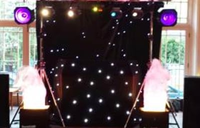 Black Gold Disco Rig with laser and flame lights