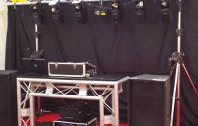 Black Gold Disco Rig with laser and scanners 1