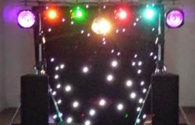 Black Gold Disco Rig with mirrorball