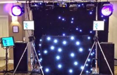 Black Gold Karaoke-Disco Rig with small screens