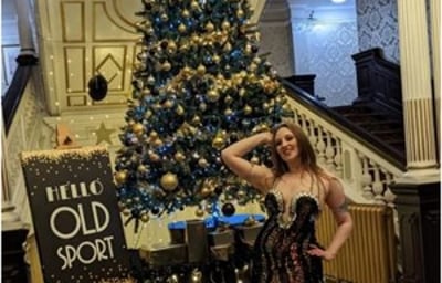 Doe Demure Christmas belly dance