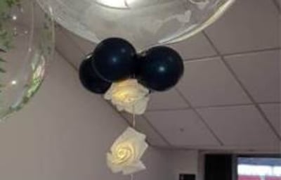 Heart bubble with rose lights 1