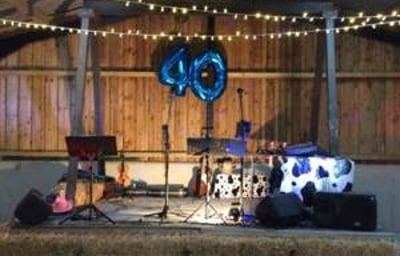 perfect setting for a barn dance