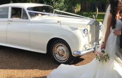 Silver Cloud Rolls Royce wedding car