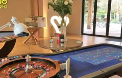 Roulette and Blackjack wedding casino