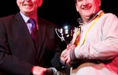 Collecting my trophy