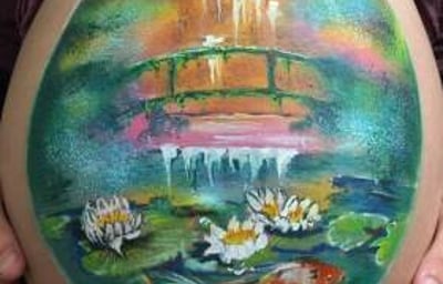Belly bump painting