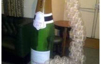 Champagne Bottle and Balloon Display Slough