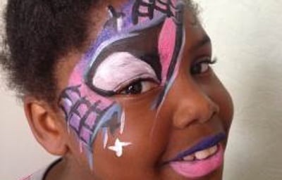 Girl Superhero Facepaint