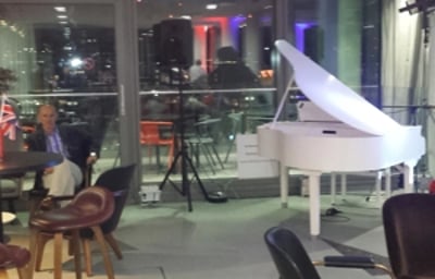 Performing at Sea Containers in London for New Year's Eve