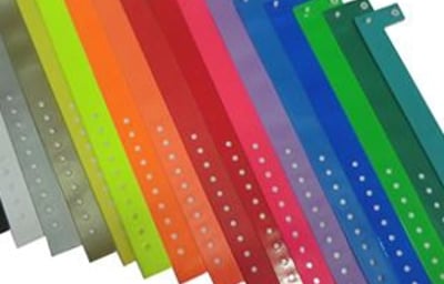 Vinyl L shape wristbands a