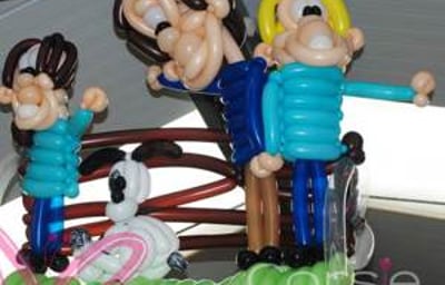 Balloon Model Display at Active Kids Adventure Park.