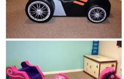 Batmobile and Priccess Carriage