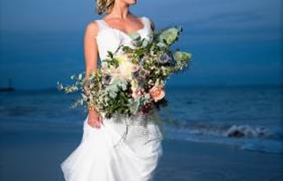 pink sea shore bouquet