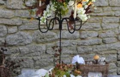 winter wedding candelabra