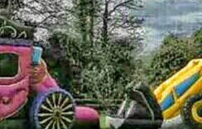 princess carriage & JCB digger