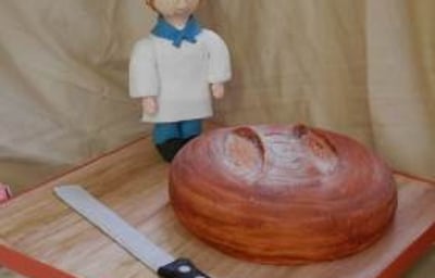 Sourdough Novelty Cake and Camberwick Green Chef Figure