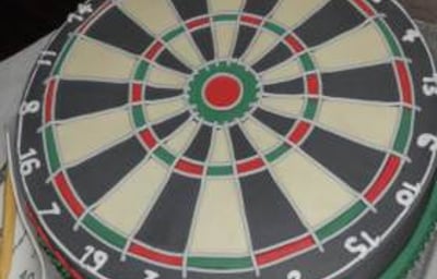 Dartboard Novelty Cake